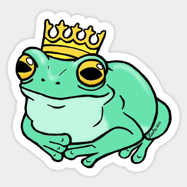 Frog Prince Sticker by HonuHoney